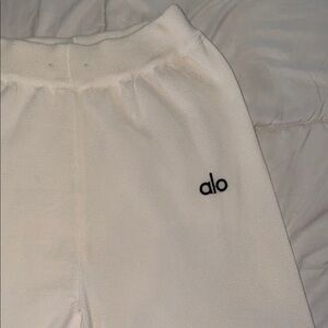 ALO Yoga Kids White Sweatpants